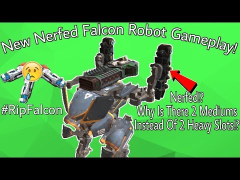 War Robots Test Server 4.0 Gameplay - New Nerfed Falcon Robot