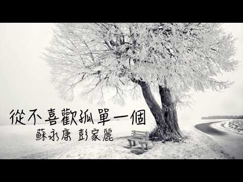 【LyricsPro】蘇永康彭家麗- 從不喜歡孤單一個(歌詞)(高清) - YouTube