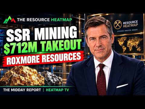 SSR Mining’s $712M Roxmore Deal + Junior Mining Stocks Moving Today | The Midday Report