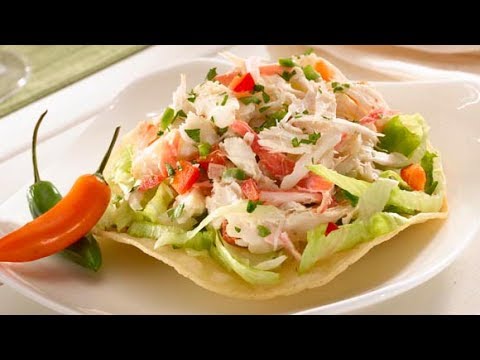 TOSTADAS DE ENSALADA DE ATÚN / Cocina Mexicana - Rony en casa