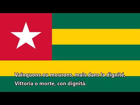 Inno nazionale del Togo - Salut à toi, pays de nos aïeux (Salve a te, terra dei nostri padri)