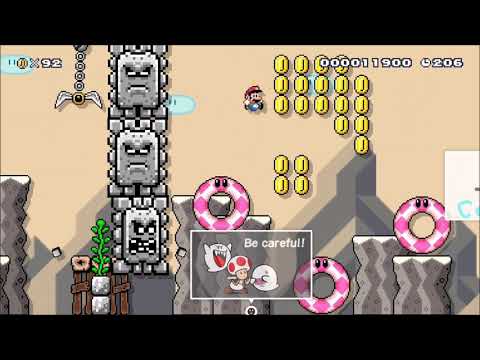 Super Mario Maker 2: Side Thwomp Sprint Romp