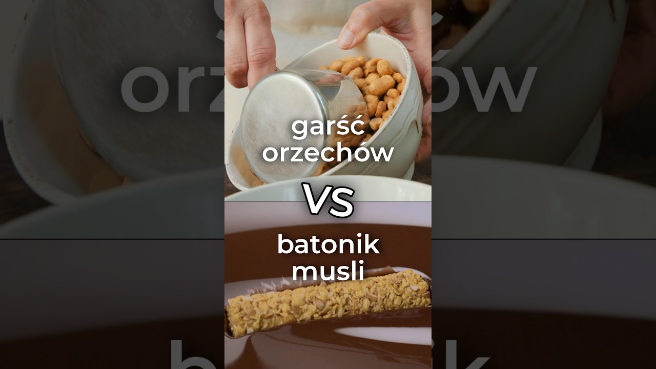 Co wybierasz? Orzechy vs batonik musli 🥜 #dieta #zdrowie #orzechy #słodycze