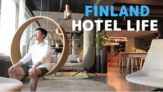 I moved in an Apartment Hotel in Helsinki, Finland//Hotel Life with Sauna, Gym, 