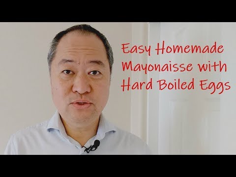 Mayonnaise with Hard Boiled Eggs (No Raw Egg Needed!)
