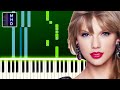 Taylor Swift - Style (Piano Tutorial Easy)