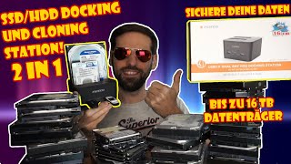 SSD und HDD klonen und Sichern mit FIDECO DUAL BAY Docking Station dem Allrounder! Unboxing und Test