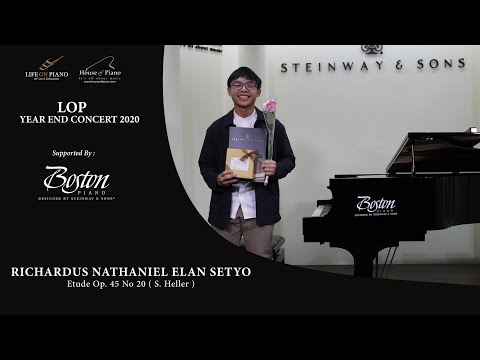 [LOP Year End Concert 2020] Richardus Nathaniel Elan Setyo - Etude Op. 45 No. 20 (S. Heller)