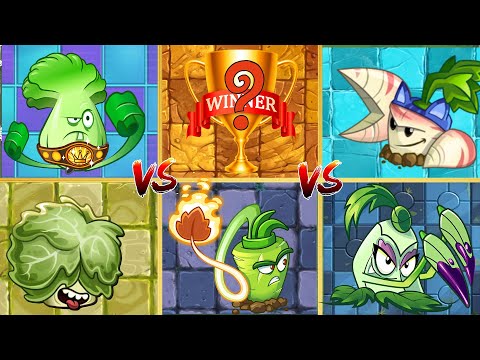 PvZ 2 Gameplay | Bonk Choy & Pokra & Wasabi Whip & Parsnip & Headbutter Lettuce Challenge