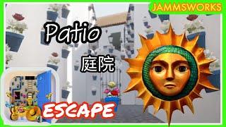「逃離房間」Escape Patio~陽光きらめく秘密の中庭~庭院~ walkthrough 脫出攻略 ｜ Jammsworks