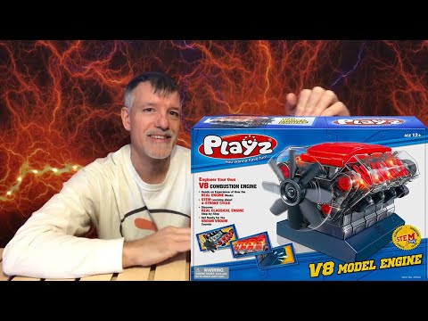 NEW Boomerang and Playz V8 Combustion Engine Model Building Kit STEM Hobby Toy for Kids & Adults