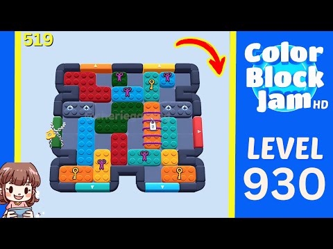 Color Block Jam Level 519 (930) Solution Walkthrough