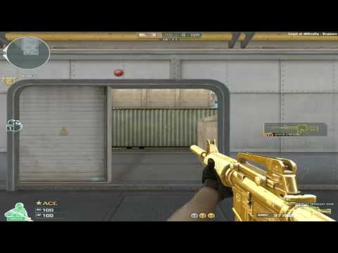 Crossfire Philippines - M4A1-S Ultimate Gold (Really small comparison)