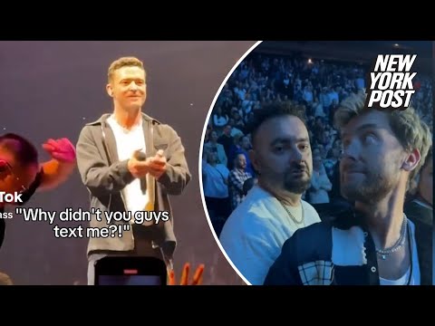Justin Timberlake has surprising reaction when he spots *NSYNC members in concert crowd
