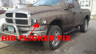 How To Fix Dodge Ram/Chrysler HID Headlight Flicker/Strobe/Flash Video