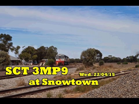 SCT Container Freight Train 3MP9 at Snowtown