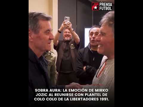 El reencuentro más emotivo del Colo Colo 91 con Mirko Jozic