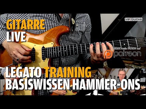Gitarre Lernen - Legato Training Teil.2 - Basis Patterns - Hammer-Ons