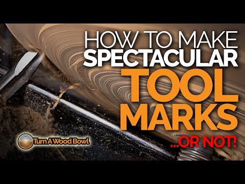 Wood Turning Tool Marks — How To Avoid Video