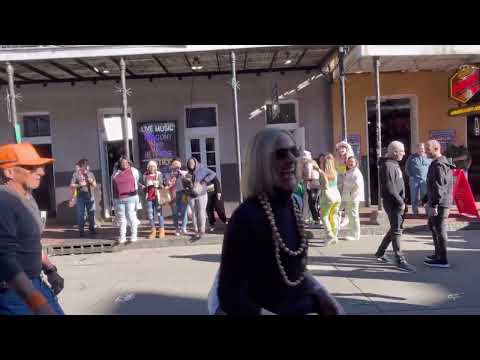Pre Mardi Gras Bourbon Street hot girls flash to get beads. It’s a tradition historically