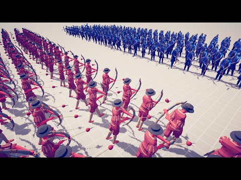 Archers RANGED TOURNAMENT 50vs50 - Totally Accurate Battle Simulator TABS