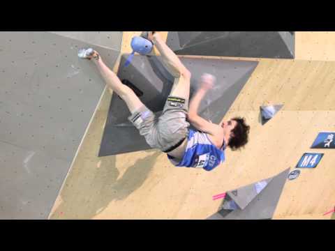 Adam Ondra Men's Final's IFSC Toronto Bouldering World Cup problem 4
