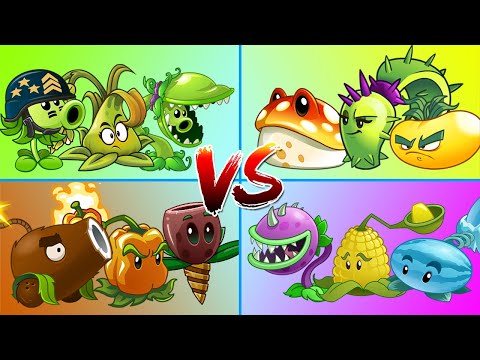 PVZ 2 Ultimate Battle 4 Pair Random 3 Plant Challenge Vs Zombie Group - Plants Vs Zombies 2
