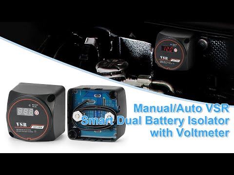 Total Battery Control: Manual/Auto VSR Smart Dual Battery Isolator with Voltmeter