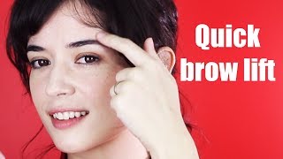 Quick BROW and EYELID lift for youthful looking eyes