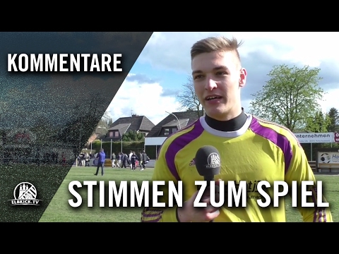 Die Stimmen zum Spiel (SV Halstenbek-Rellingen - TuS Dassendorf, Viertelfinale, Pokal der 1. Herren)