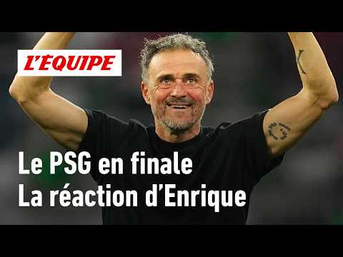 "Quand vous critiquiez, nous on a jamais cessé de croire au doublé" (Luis Enrique aux journalistes)