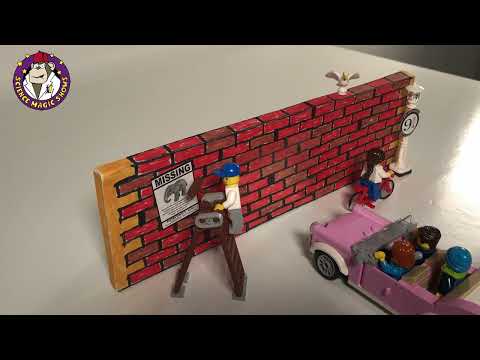 Driving through a brick wall magic illusion. Harry Potter Platform 9 3/4