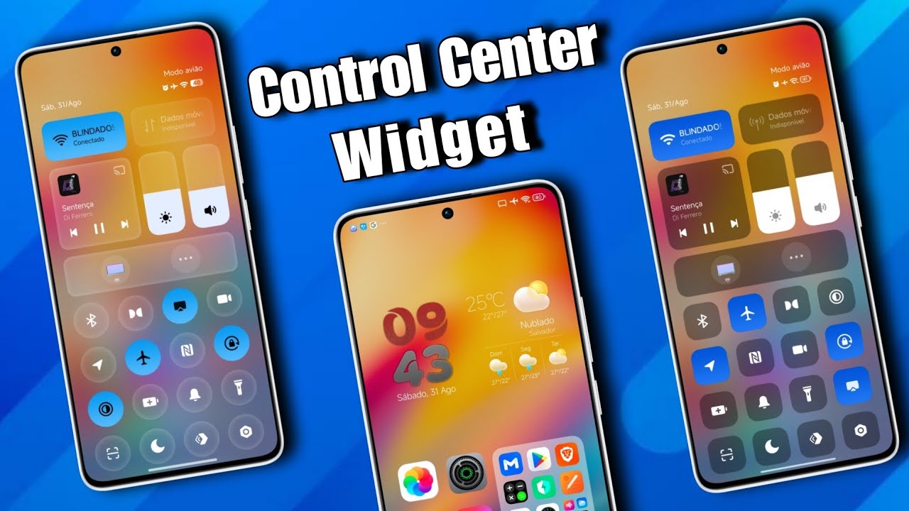 Tá Só o Luxo - HyperOS Control Center e Widget - Só Tema Premium - Instale Agora