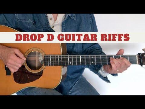 DROP D ACOUSTIC GUITAR RIFFS | Flatpicking Guitar Lesson