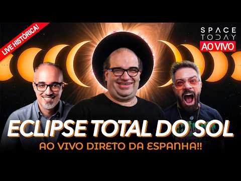 AO VIVO: ECLIPSE TOTAL DO SOL 2026 | DIRETO DA ESPANHA COM DANIEL LOPEZ E VILELA !!!!!!