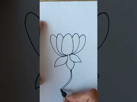 Lotus flowers drawing easy.#easyartcreator #easydrawing #easy #easyart