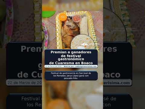Premian a ganadores de festival gastronómico de Cuaresma en Boaco