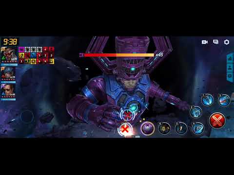 Marvel Future Fight T3 Falcon vs Galactus GBR. Sub minute clear.