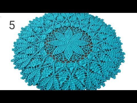 How to make a Crochet Tablecloth Part 1 6 Taplak Meja Rajut