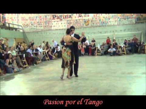  Maria Ines Bogado  and  Sebastian Jimenez  are  dancing  to  the  tango  "  Café Domínguez  "