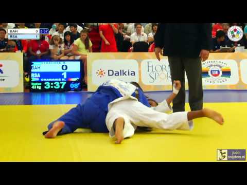 Judo 2013 Wold Championship Miami Cadets: Strachan (BAH) - Chananie (RSA) [-63kg]