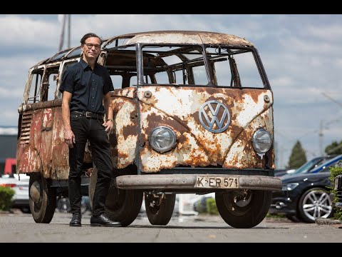 Wiedergeburt eines sehr frühen 1951er VW Samba (VW Microbus deluxe) Waldfundes
