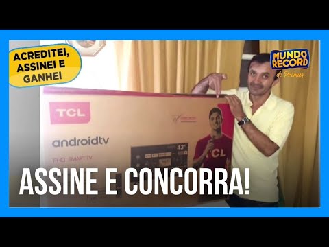 Prêmios incríveis te esperam no Mundo Record!