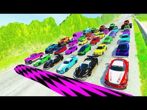 HT Gameplay Official - BeamNG Crazy Car Crashes and Jumps LIVE  - Random Vehicles Total Destruction