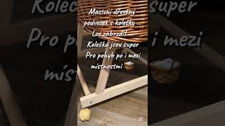 Proutěný košík pro miminko s nebesy Scarlett Mráček modrá, podvozek srdíčko