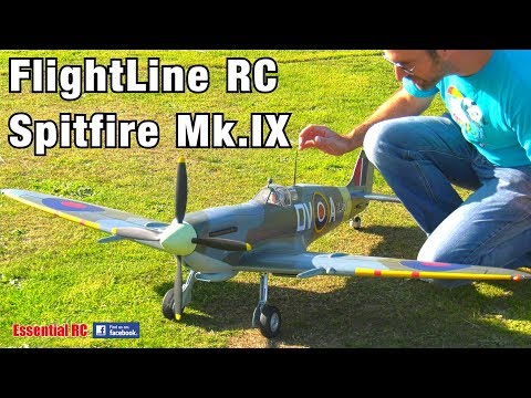 FlightLine RC Spitfire Mk.IX 1600mm (63") Wingspan: HARD CRASH LANDING TEST !