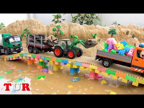 Arabalar oyunları ve blok köprü inşa | BIBO TOYS Türkçe