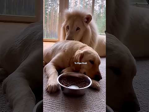 Dog Raised a Lion Cub Like Her Own Puppy 🐶🦁 Incredible Bond