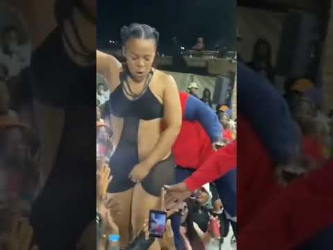 A fan licking South African dancer Zodwa Wabantu's buttocks goes viral
