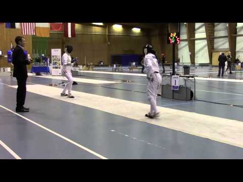 CC Espoo Fencing Challenge 2015, women's final (U17): MAYER Lea GER (L)- SUNDQUIST Linn FIN (R)